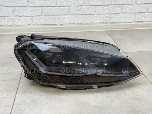 FULL LED BLACK фары Volkswagen Golf 7 2012-2016 в стиле рестайлинг 7.5