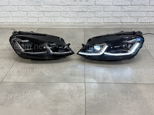 Фары Volkswagen Golf 7 2012-2016 в стиле рестайлинг 7.5