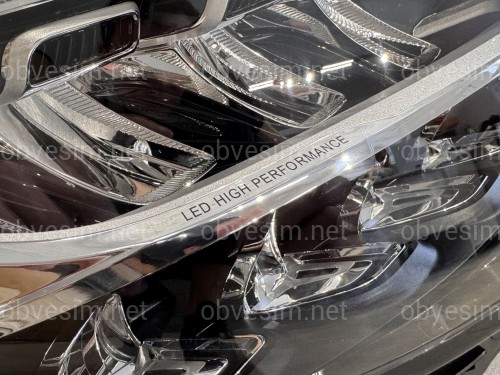 Фары Full LED рестайлинг 2019+ для Mercedes C-Class W205 2013-2021 комплектные с блоками 2шт.