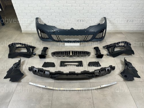 Передний бампер в сборе с ноздрями M 340i BMW 3 series G20 G21 2019-2022
