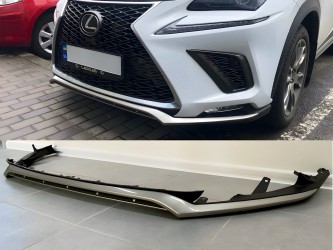 Юбка губа бампера F-Sport Lexus NX рестайлинг 2017-2021