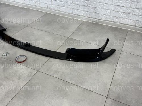 Юбка переднего бампера юбка M3 для BMW 3 series F30 F31 2012-2018 абс пластик, черный глянец
