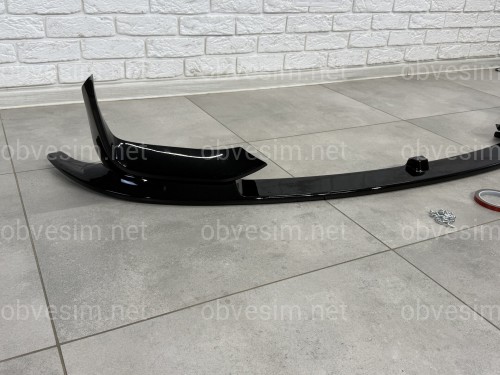 Юбка переднего бампера юбка M3 для BMW 3 series F30 F31 2012-2018 абс пластик, черный глянец