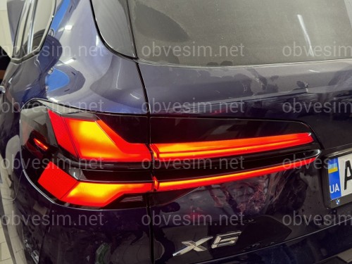Фонари стопы LCI 2023+ рестайлинг для BMW X5 G05 2018-2022 4шт С НАДПИСЬЮ BMW