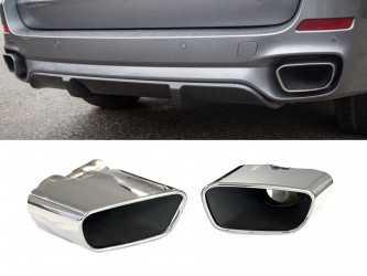 Насадки на выхлопные трубы CHROME M Paket BMW X5 F15 2014-2018 