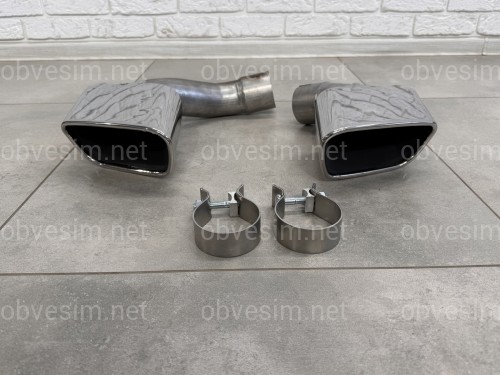 Насадки на выхлопные трубы CHROME M Paket BMW X5 F15 2014-2018