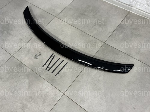 Спойлер лип на багажник Mazda 6 2008-2012 седан ABS пластик, цвет черный глянец