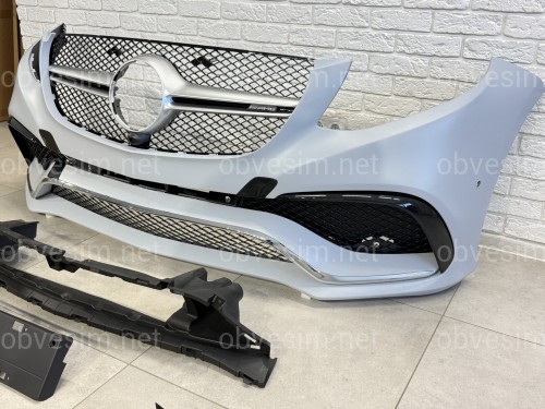 Передний бампер в сборе GLE63 AMG Mercedes-Benz GLE class W166 2015-2018