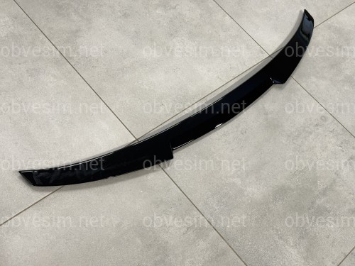 Спойлер лип M4 BMW 4 series F32 2013-2020 ABS пластик, черный глянец