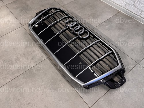 Решетка радиатора Audi Q7 4M 2020-2024 темно-серая 4M0 853 651 AH RN4