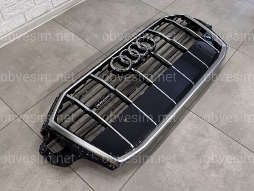 Решетка радиатора Audi Q7 4M 2020-2024 темно-серая 4M0 853 651 AH RN4