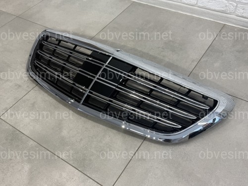 Решетка радиатора AMG под радар для Mercedes-Benz S-class W222 2013-2020
