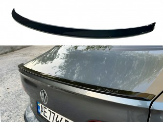 Спойлер лип Volkswagen Jetta 7 2018+ ABS пластик, цвет черный глянец