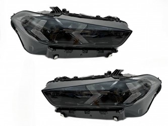 Фары Full LED Shadow line LCI 2023+ взамен дорестайлинговых BMW X5 G05 X6 G06 2018-2022 2шт. с заменой бампера на 2023+