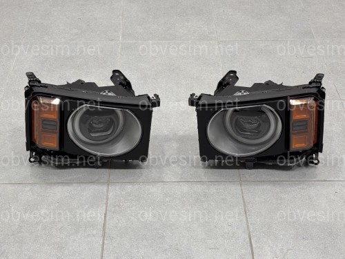 Фары ROUND LED Toyota Land Cruiser Prado 250 2024-, комплектные с блоками 2 шт. для замены простых фар в круглые