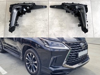 Противотуманные фары Superior Black Lexus LX 570 2016-2022 2шт