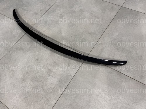 Спойлер лип на багажник Mazda 6 2013- ABS пластик, цвет черный глянец