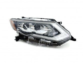 Правая фара Full LED 2 линзы ХРОМ для Nissan Rogue 32 2017-2020