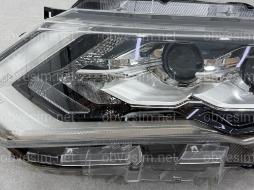 Левая фара Full LED 2 линзы ХРОМ для Nissan Rogue 32 2017-2020