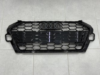 Решетка радиатора S-Line для Audi A4 B9 2020-2023, цвет черный