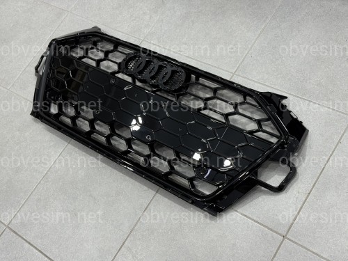 Решетка радиатора S-Line для Audi A4 B9 2020-2023, цвет черный