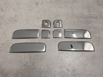 Накладки на ручки Kia Soul 2007-2011 плоские ручки (нержавеющая сталь)