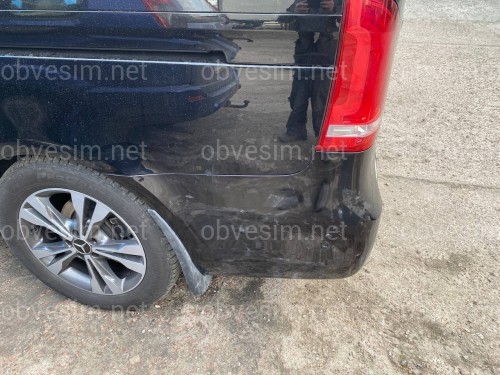 Брызговики задние AMG Mercedes-Benz V-Class W447 AMG ОБВЕС 2014+, комплект 2 шт.