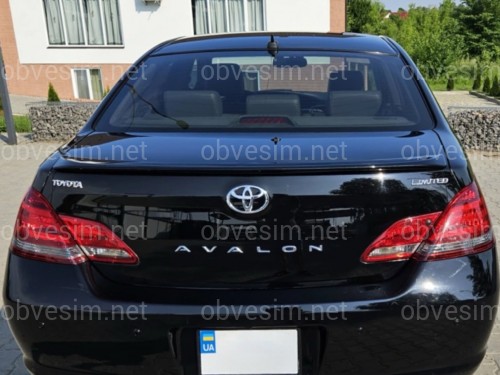 Спойлер лип на багажник Toyota Avalon 2006-2010 ABS пластик, цвет черный