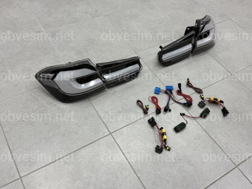 Задние фонари SMOKE G30 Style для BMW 3 series F30 2012-2018