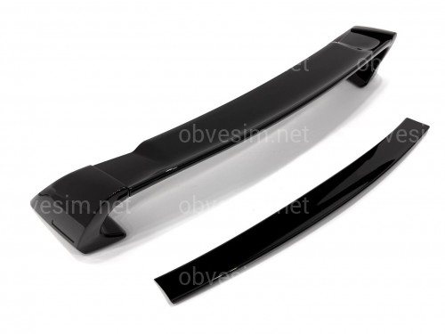 Спойлер высокий Mugen RR Honda Civic 4D 2007-2011 ABS пластик, цвет черный глянец