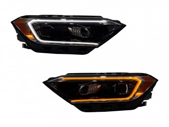 FULL LED фары с линзой для Volkswagen Jetta 7 2019-2024