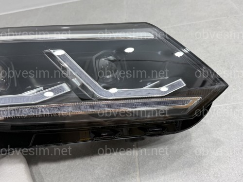 Фары FULL LED Volkswagen Tiguan 2013-2018 2шт. комплектные с блоками, ЗАМЕНА ГАЛОГЕНА