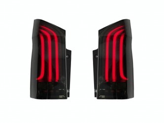 Задние дымчатые LED фонари для Mercedes W447 Vito / V-class / Metris 2014- , комплект 2шт.