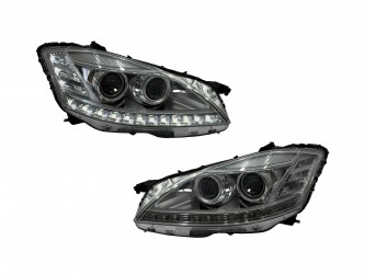 Фары ксенон + галоген для Mercedes-Benz S-class W221 2005-2013, комплект 2шт.