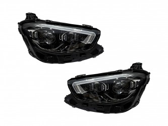 Фары Full LED в стиле MULTIBEAM рестайлинг для Mercedes E-Class W213 2020-2023, комплект 2шт.