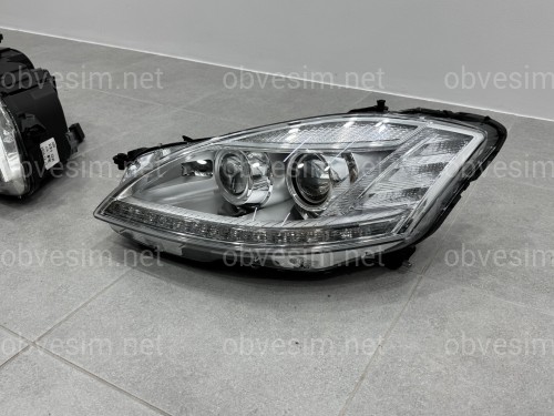 Фары ксенон + галоген для Mercedes-Benz S-class W221 2005-2013, комплект 2шт.