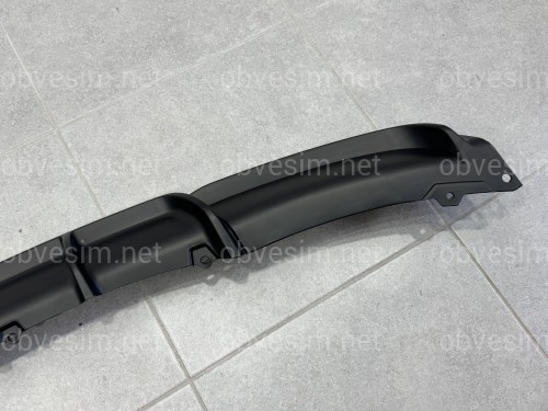 Диффузор накладка заднего бампера M-Performance BMW 3 series F30 2012-2018 под одну двойную выхлопную трубу МАТОВЫЙ 00----