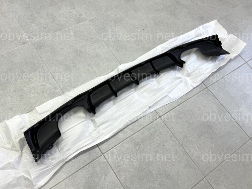 Диффузор накладка заднего бампера M-Performance BMW 3 series F30 2012-2018 под две двойные выхлопные трубы ГЛЯНЦЕВЫЙ 00--00