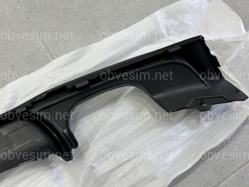Диффузор накладка заднего бампера M-Performance BMW 3 series F30 2012-2018 под две двойные выхлопные трубы ГЛЯНЦЕВЫЙ 00--00