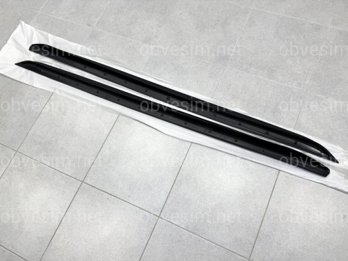 Лезвия под пороги M-Perfomance BMW 3 series G20 G21 2018-  2шт. черный глянец