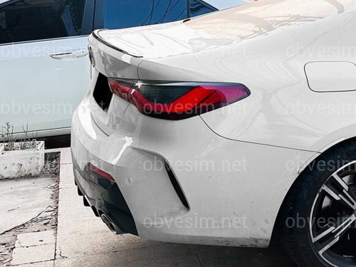 Спойлер лип BMW 4 series G22 2020- ABS пластик, черный глянец