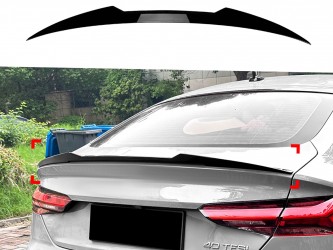 Спойлер лип стиль M4 для Audi A5 B9 2016-2023 ABS пластик, цвет черный глянец