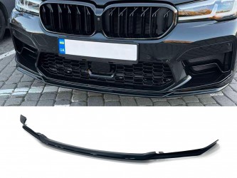 Накладка переднего бампера Competition style BMW 5 series G30 G31 ТОЛЬКО К БАМПЕРУ В СТИЛЕ M5 F90 LCI 2020+ , черный глянец
