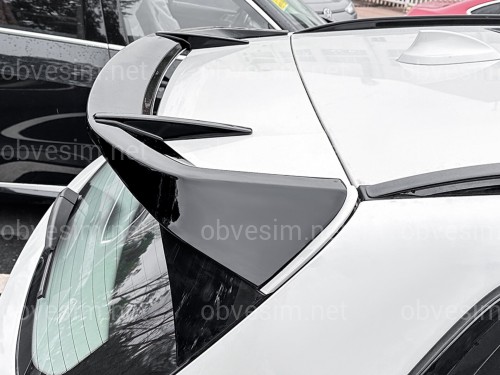 Спойлер на крышку багажника BMW X3 G01 2018-2024 ABS пластик, цвет черный глянец