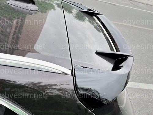Спойлер на крышку багажника BMW X5 F15 2013-2018 ABS пластик, цвет черный глянец