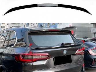 Спойлер под стекло (нижний) BMW X5 G05 2018+ ABS пластик цвет, черный глянец