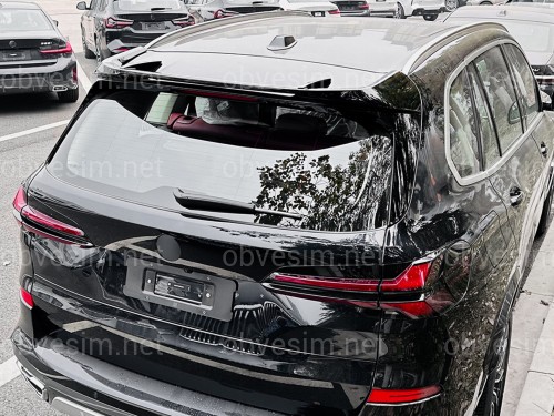 Спойлер на крышку багажника BMW X5 G05 2018+ ABS пластик, цвет черный глянец