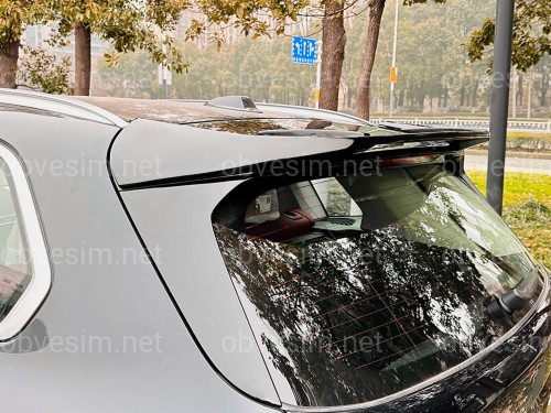 Спойлер на крышку багажника BMW X5 G05 2018+ ABS пластик, цвет черный глянец