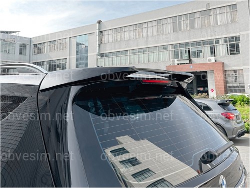 Спойлер на крышку багажника BMW X7 G07 2019- ABS пластик, цвет черный глянец