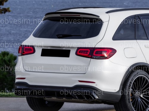 Спойлер GLC63 Mercedes-Benz GLC X253 2015-2023 ABS пластик, цвет черный глянец
